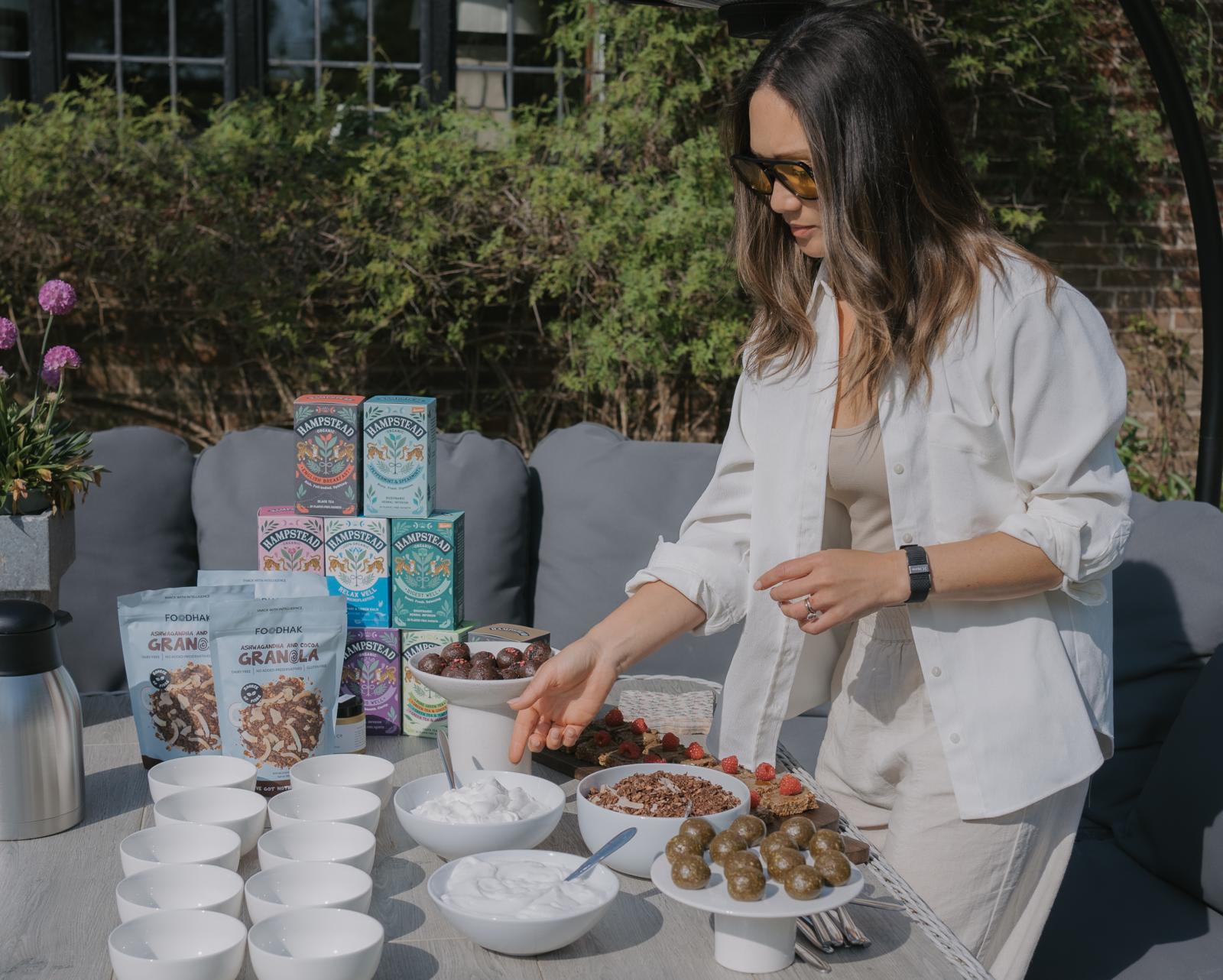 Nourishing food prepared for guests at a previous retreat